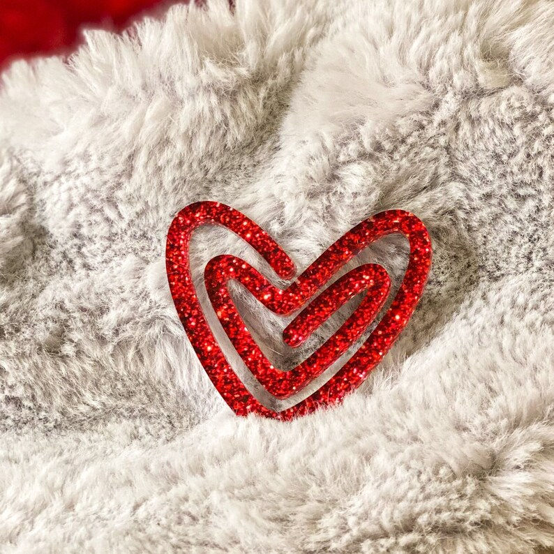 Thumbnail: Acrylic Heart Bookmark | Unique Gift for Classmates and Teachers