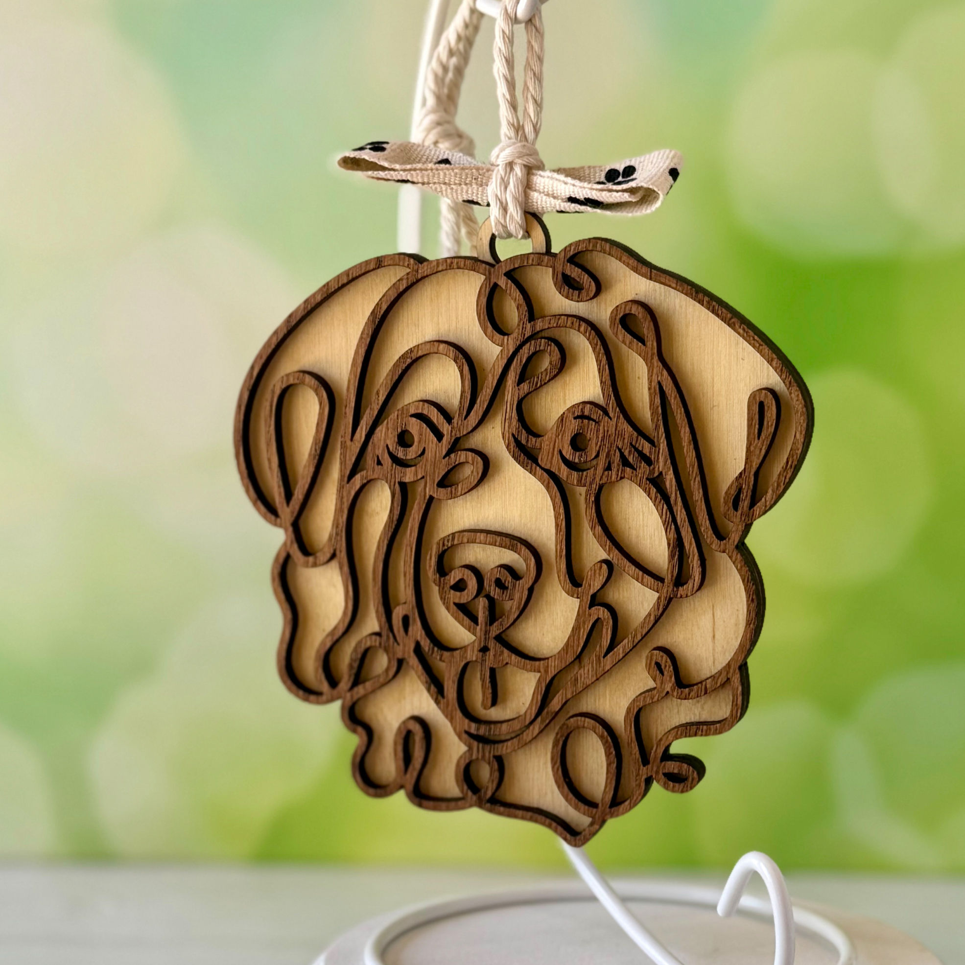 Personalized Dog Breed Ornament (A–M) – Custom Christmas Decor, Choose from 80+