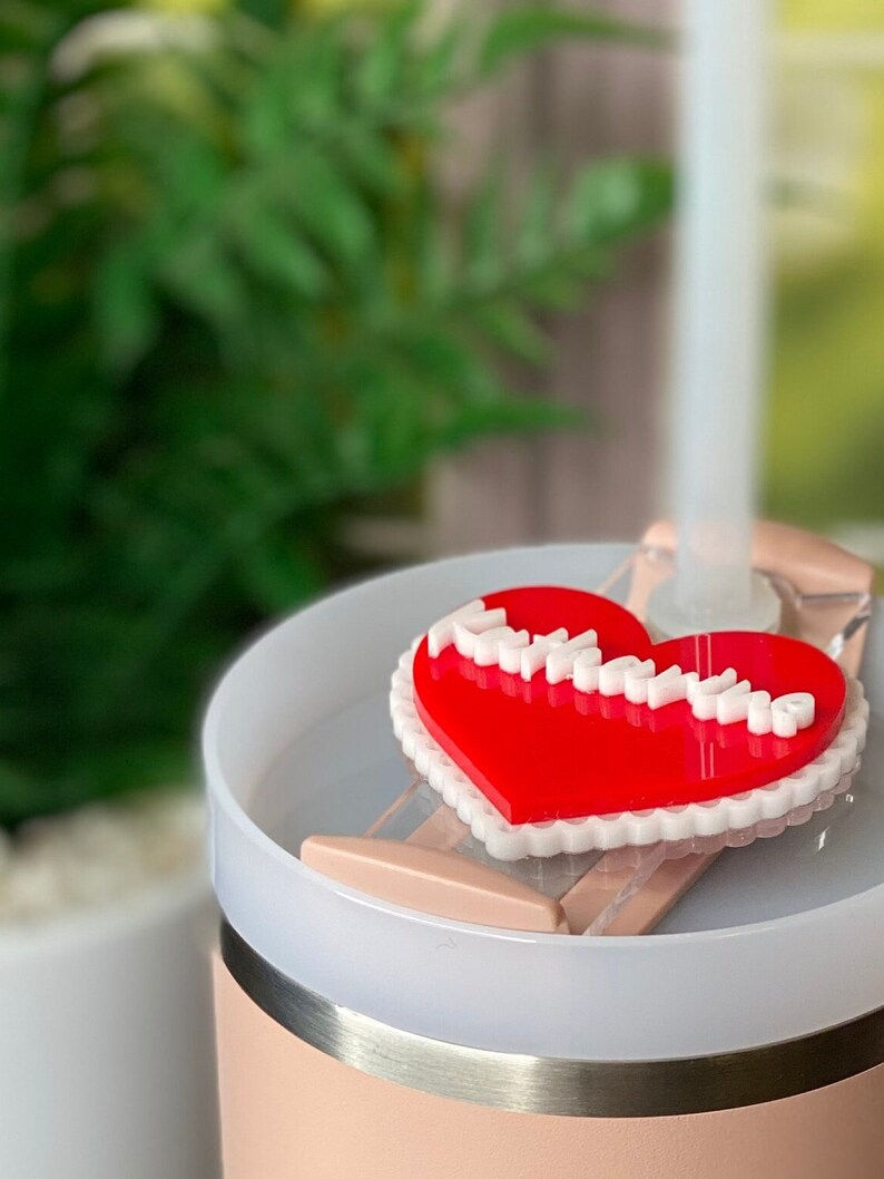 Thumbnail: Personalized Heart Name Plate for 40oz Tumbler