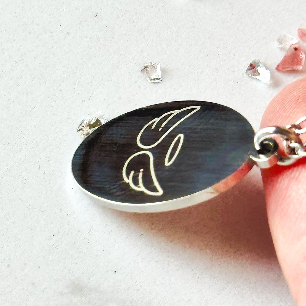 Thumbnail: Elegant, Minimalist & Personalized Oval Pendant (Stainless Steel or Gold Plated)