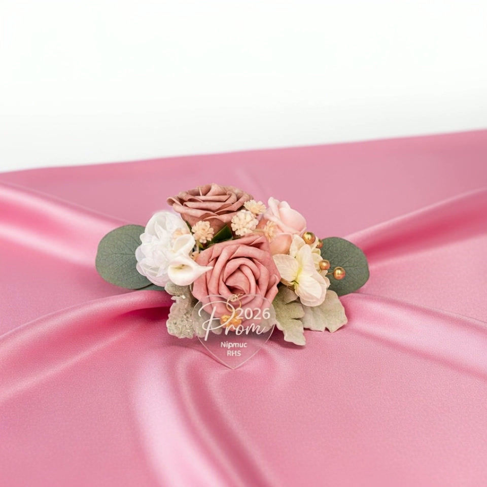 Thumbnail: Heart Prom Charm for Corsage, Wristlet and Bouquet
