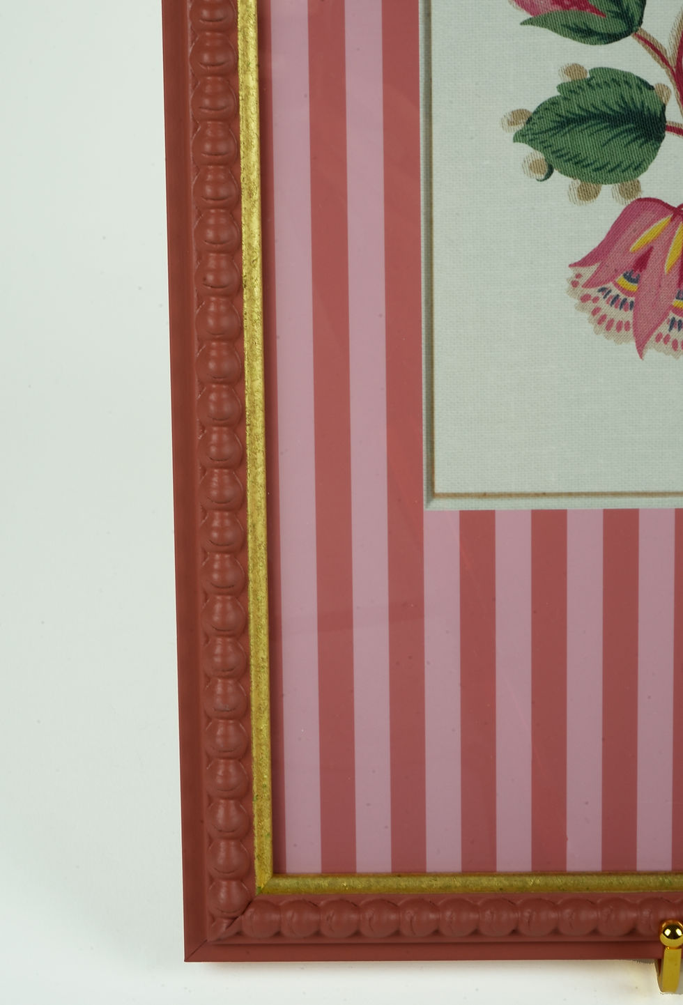Miniature : Bobbin Framed Folklore Prints in Rhubarb - Set of 2