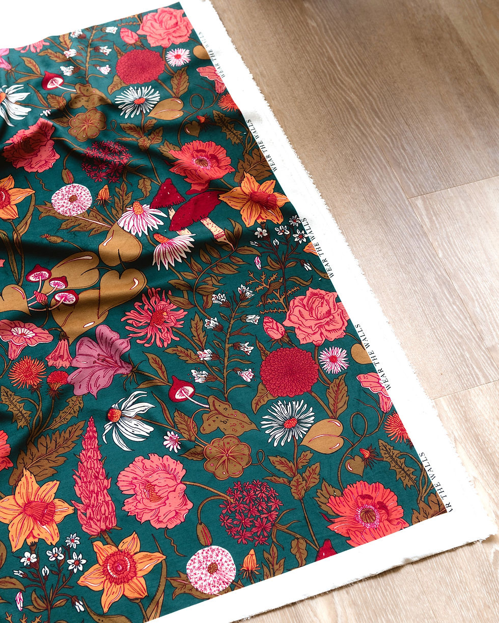 Thumbnail: Recycled Eco-Velvet in Bloom Autumn