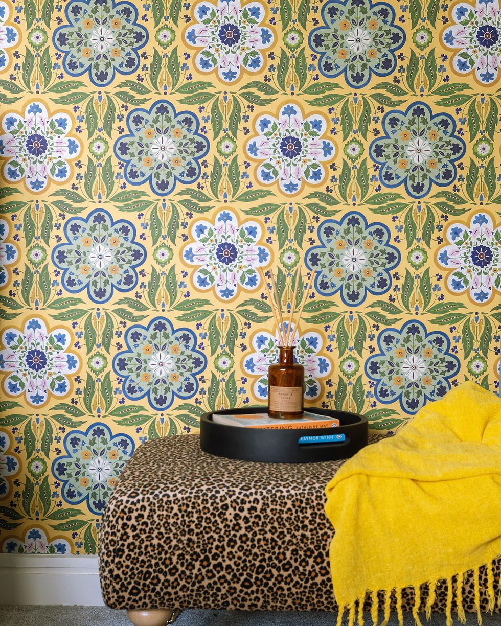 Miniature : Zouak Wallpaper in Lemon
