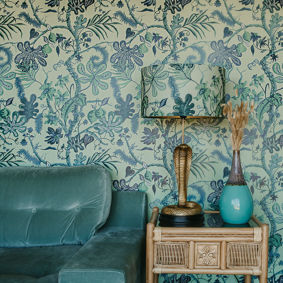 Miniature : Ophelia Wallpaper in Mint-Green