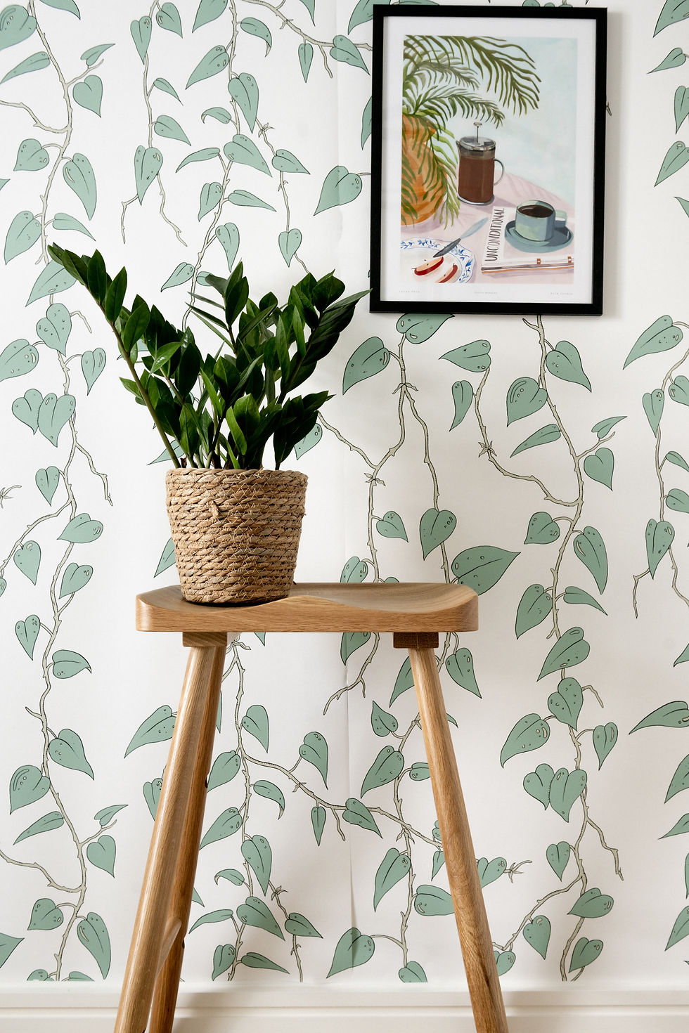 Miniature : Cascada Wallpaper in Chalk-White