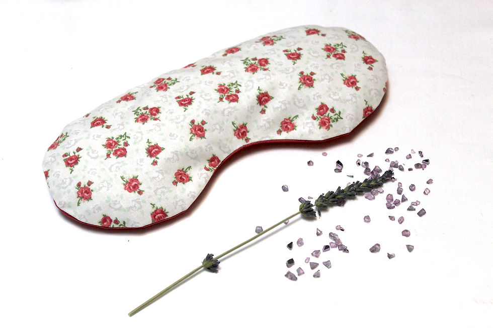 Relaxing Eye Pillow - Romantic Roses front view