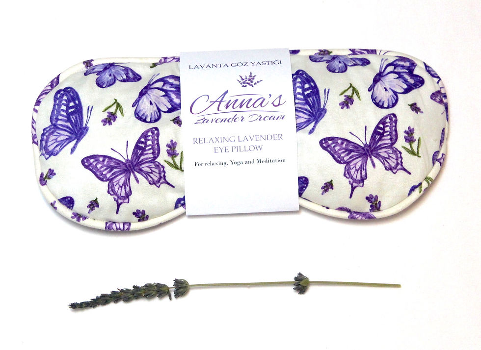 Küçük resim: Relaxing Lavender Eye Pillow - Butterflies Fields gift wrap