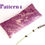 Küçük resim: Relaxing Lavender Eye Pillow Marbled Silk Pink Cream Purple Removable Case Gift pattern 4