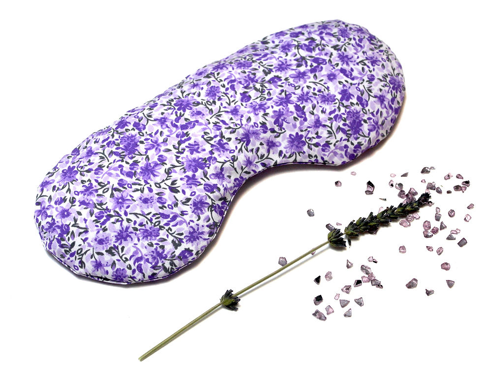 Relaxing Lavender Eye Pillow - Purple Flowers front