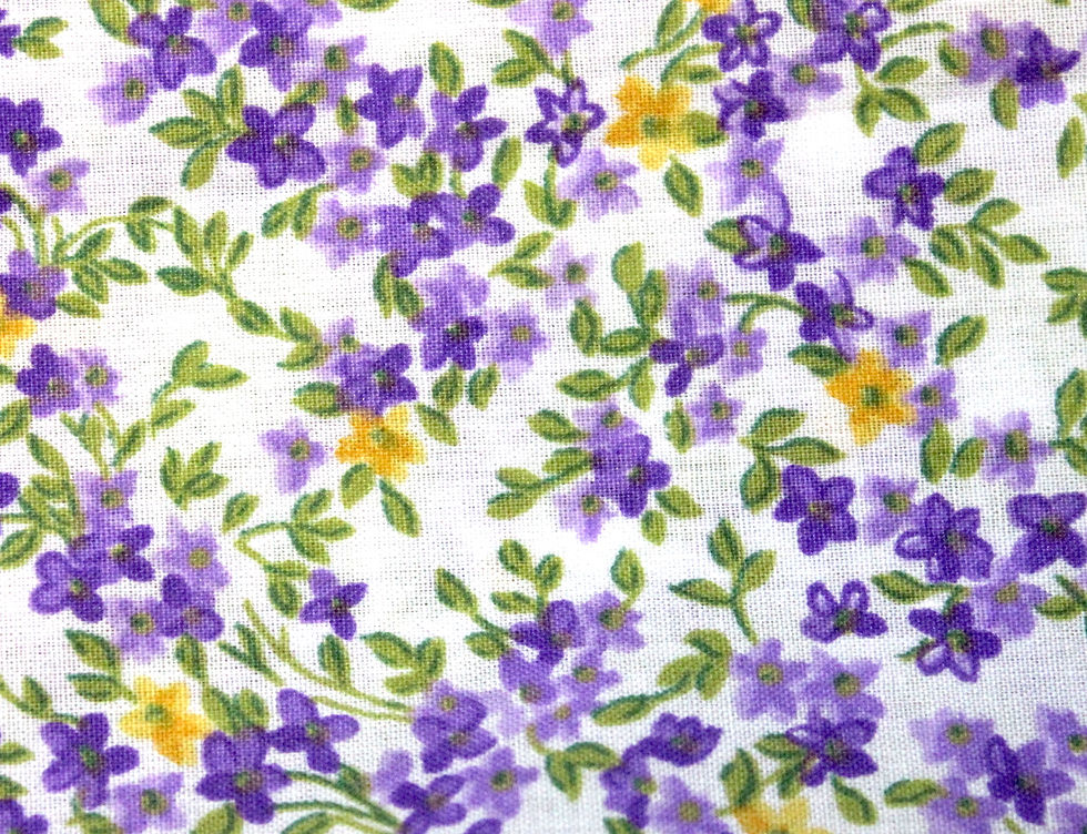Thumbnail: Relaxing Lavender Eye Pillow - Flowers pattern
