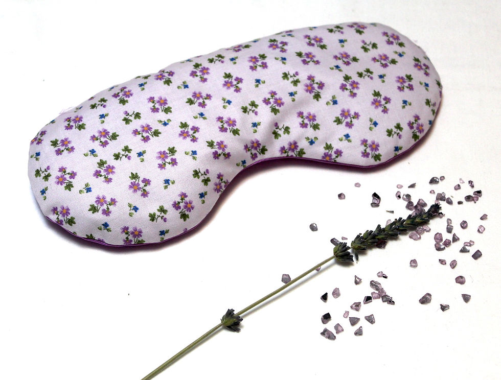 Relaxing Lavender Eye Pillow - Country Flowers front view