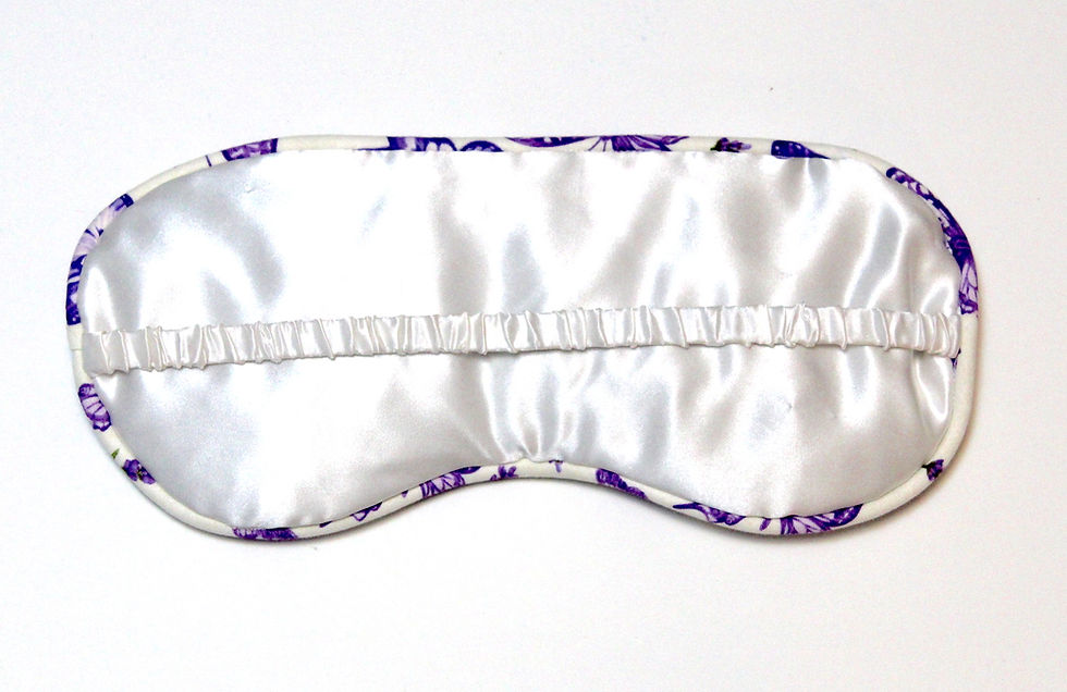 Küçük resim: Relaxing Lavender Eye Pillow - Butterflies Fields back view