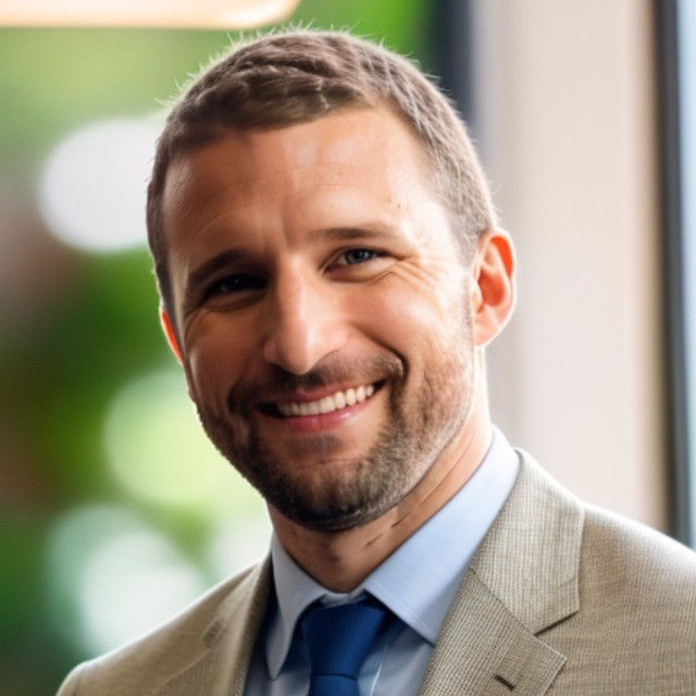 Bryan Farris smiling, founder of Goldfish Code, during a podcast interview