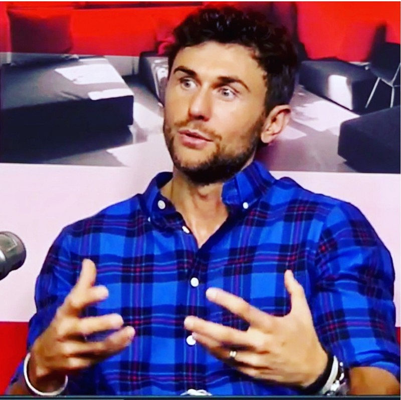 Guest Josh Sizemore speaking during a podcast interview about authenticity in entrepreneurship