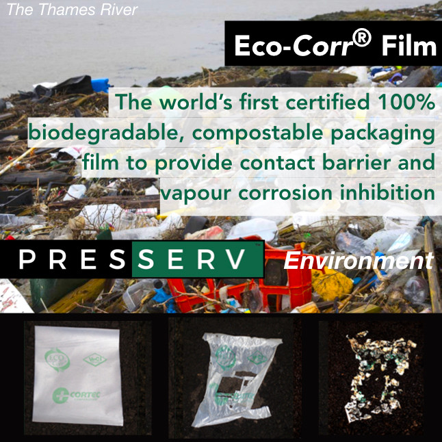 Anti corrosion packaginortec. VpCI anti corrosion packaging, 100% biodegradable and compostable.