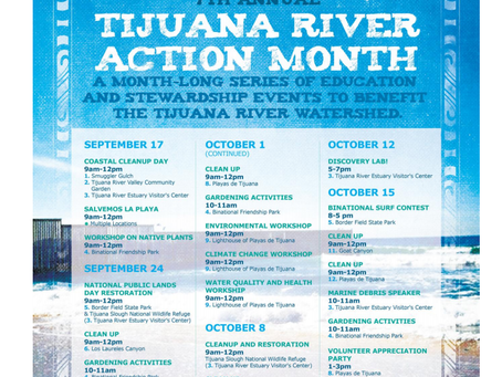 October is the Tijuana River Action Month!