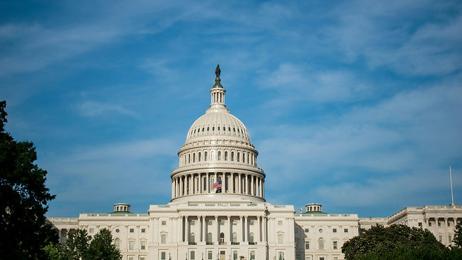 Capitol building against a clear blue sky