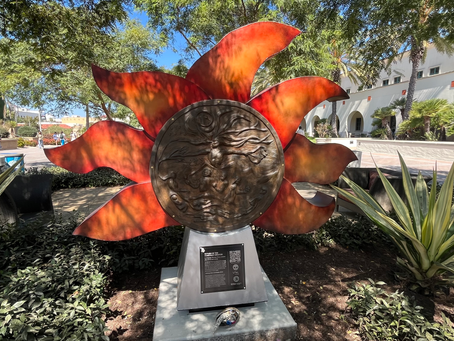 Celebrating CA Native American Day at the unveiling of “Return of the Kumeyaay Creator” sculpture at SDSU