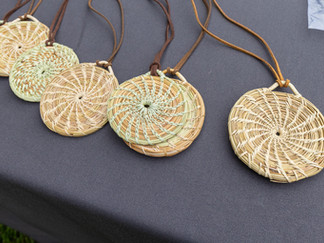 Woven necklaces