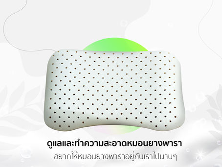 วิธีทำความสะอาดหมอนยางพารา
