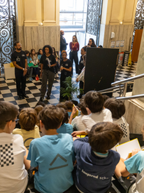 Estudantes visitam nova exposição no Museu da Justiça do Rio