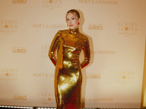 Cela Lopes marca presença e chama atenção no Golden Globes Tribute Gala Brazil
