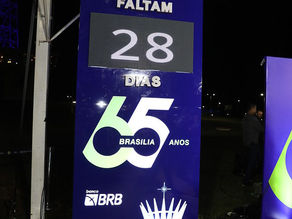 Totem que conta os dias para o aniversário da cidade foi inaugurado nesta segunda-feira (24) em solenidade na Torre de TV