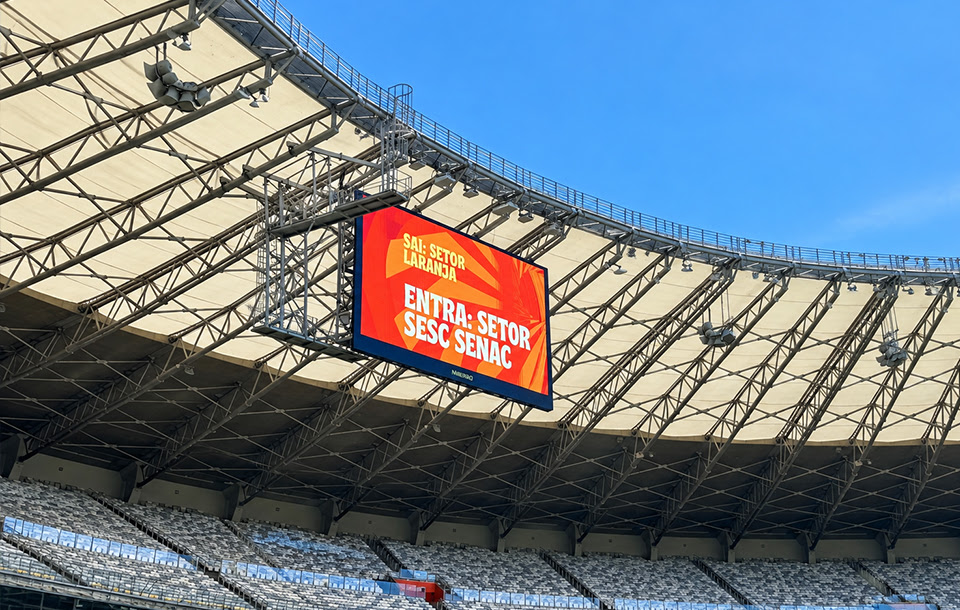 Sistema Fecomércio MG, por meio do Sesc e do Senac, firma parceria para nomear setor do Mineirão