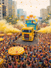 Carnaval que desce redondo: Skol inova e traz DJ internacional Calvin Harris para tocar pela primeira vez em um trio elétrico na Consolação