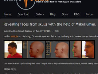 Nosso protocolo de RFF é citado no blog oficial do MakeHuman