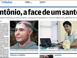A face de Santo Antônio é notícia em Santos