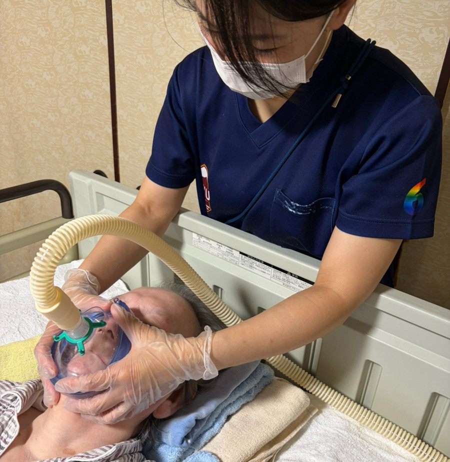 カフアシストを実施中