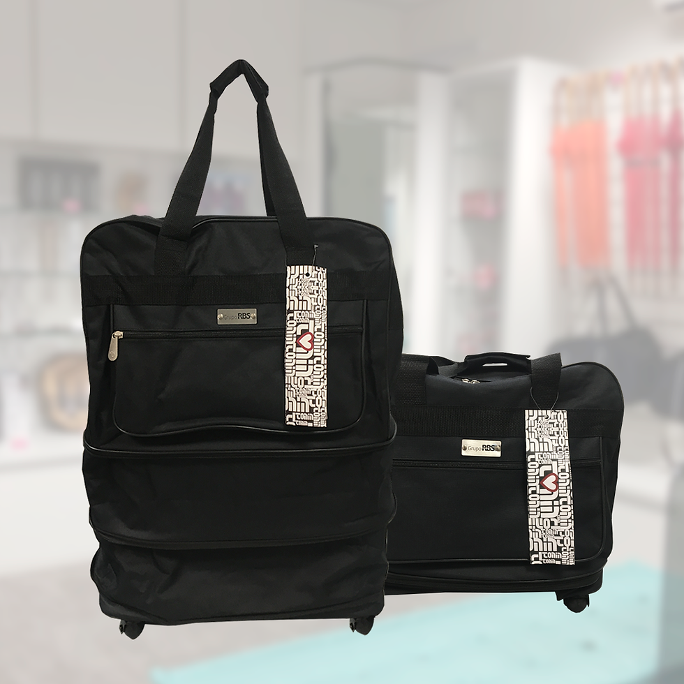 Bolsa de viagem expansiva com rodinhas