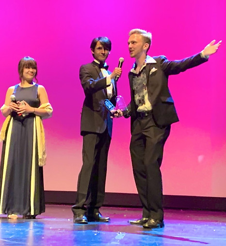 Nick Counter Accepts Scott Wells Golden Reel Award - 2019