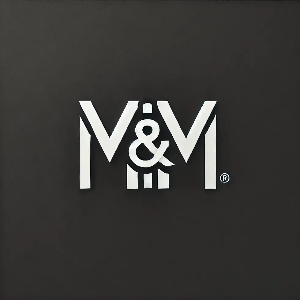 DALL·E 2025-02-23 12.58.11 - A minimalist and elegant logo featuring the letters 'M&M' in 