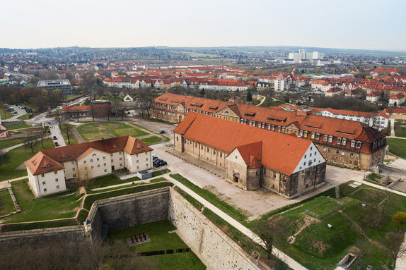 Peterskirche, Erfurt, Luftbild, Philipp Hort, Petersberg