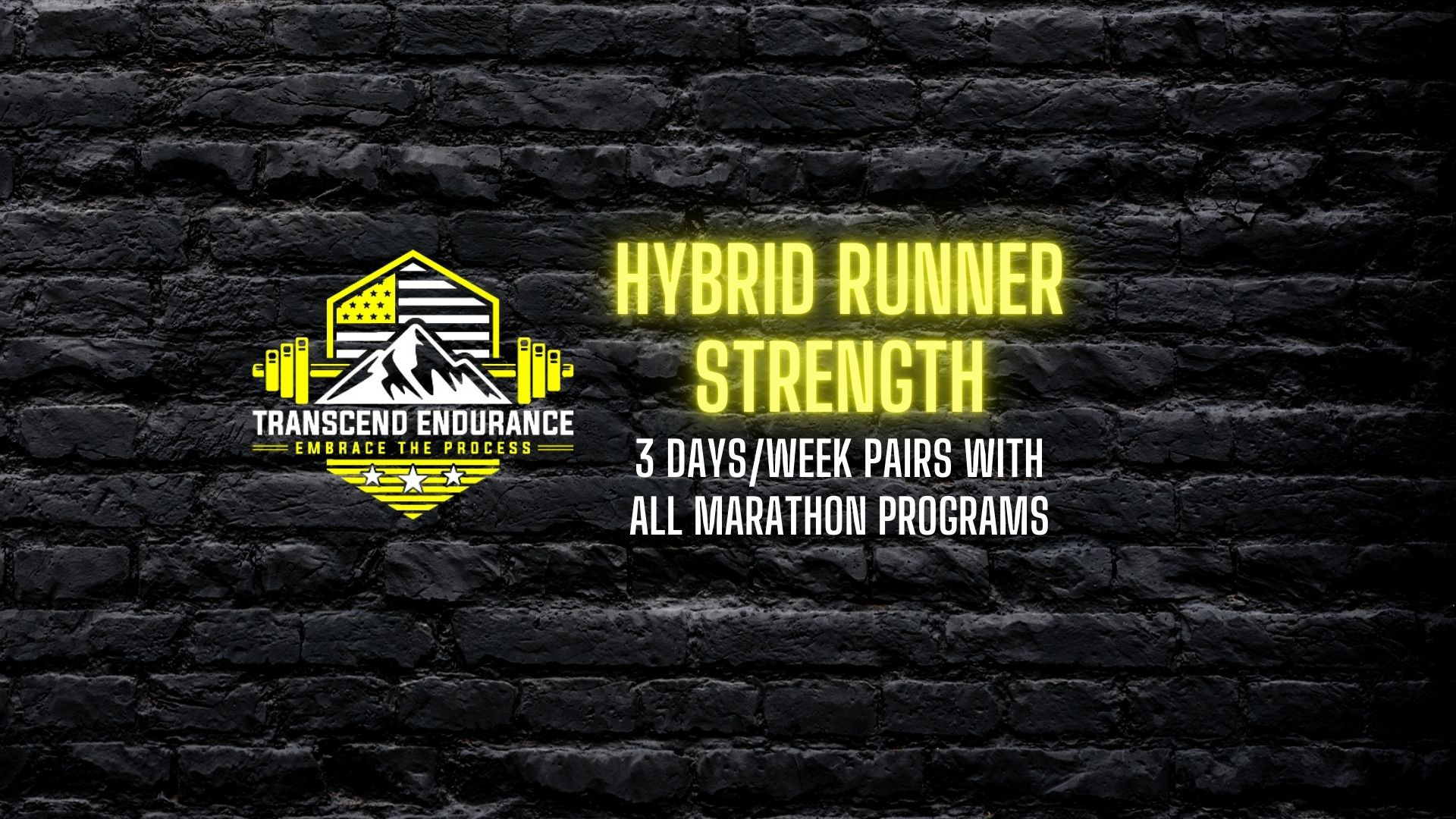 Hybrid Runner Strength Program, 3x days per week (pairs with Marathon programs)