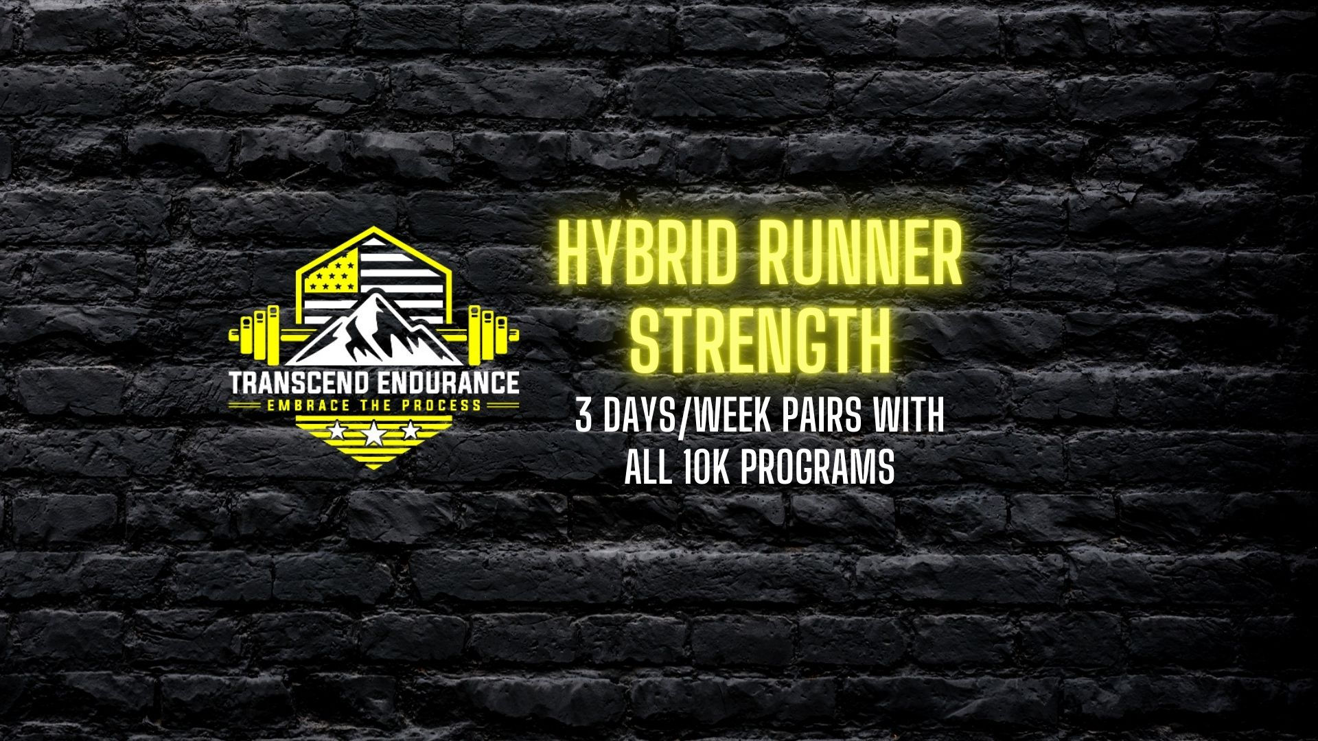 Hybrid Runner Strength Program, 3x days per week (pairs with 10k programs)