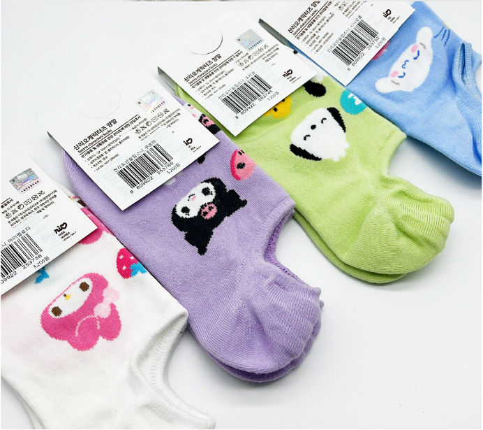 縮圖：韓國製Sanrio防滑船襪-Hello Kitty