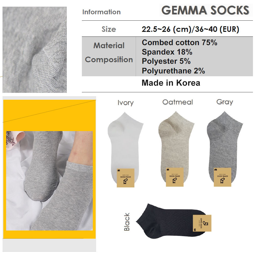韓國Gemma-女裝短襪WS001