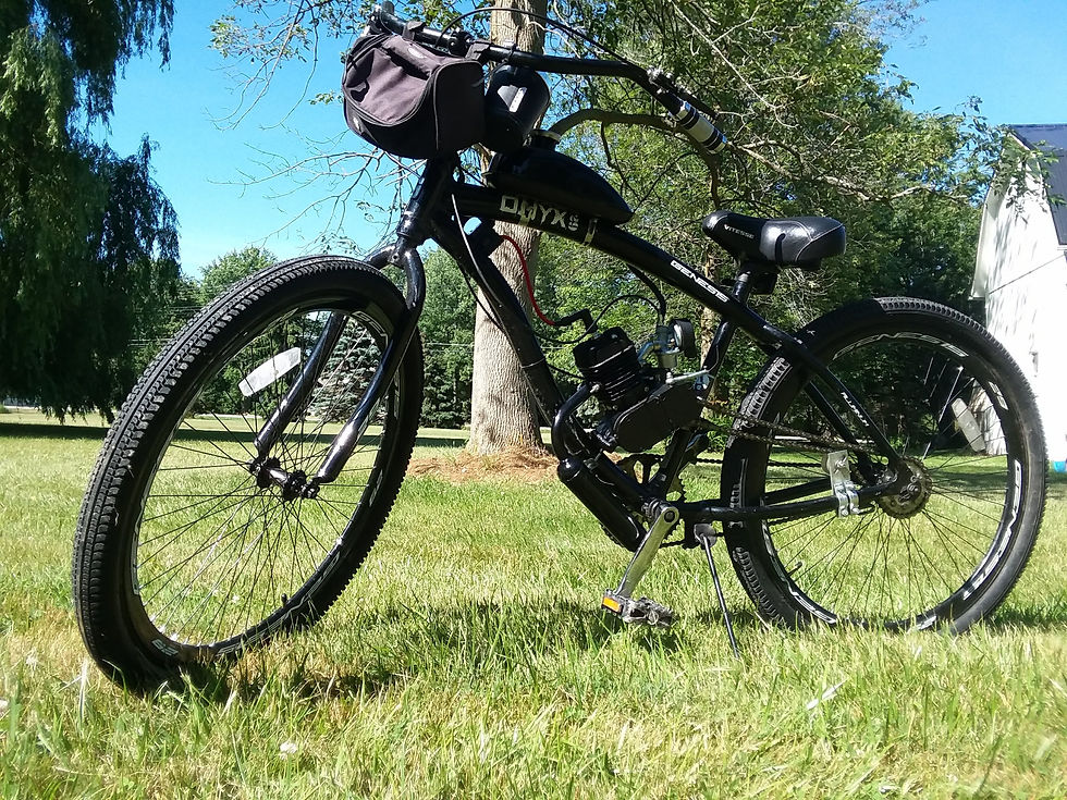 Thumbnail: 29" Genisis Custom Esbikes 80cc motorized bicycle beach cruiser
