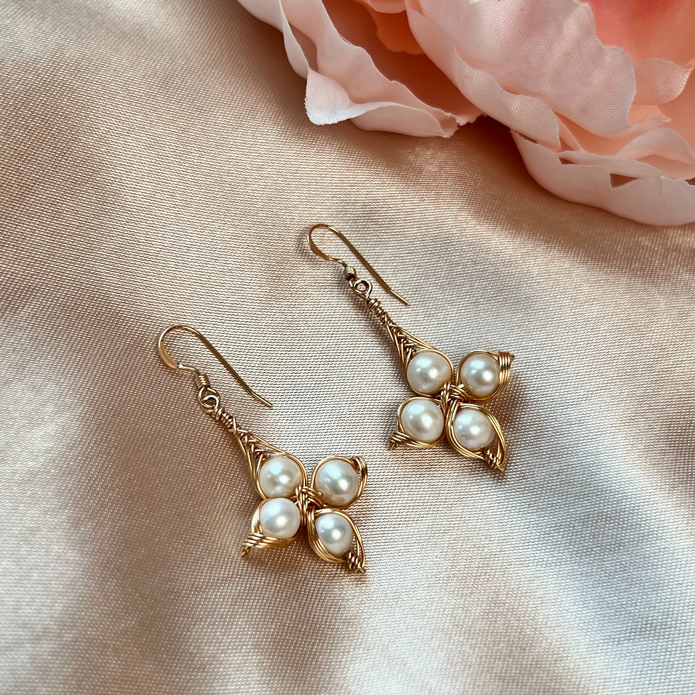 Thumbnail: Sancta Pearl Earrings