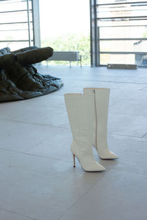 Papier-mâché Boots by Artist Sophie Cunningham