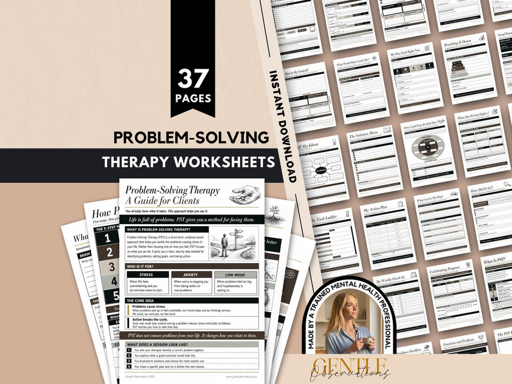 Problem Solving Therapy Worksheets
