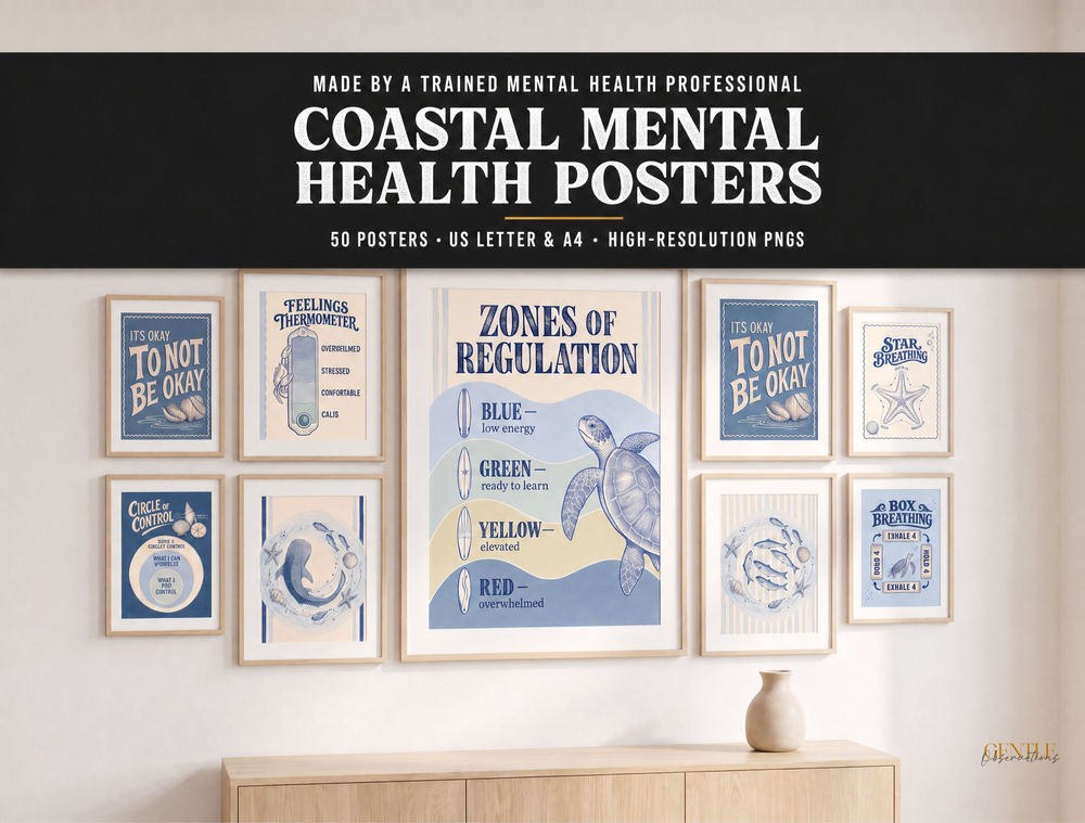 Coastal Mental Health Posters for Therapists