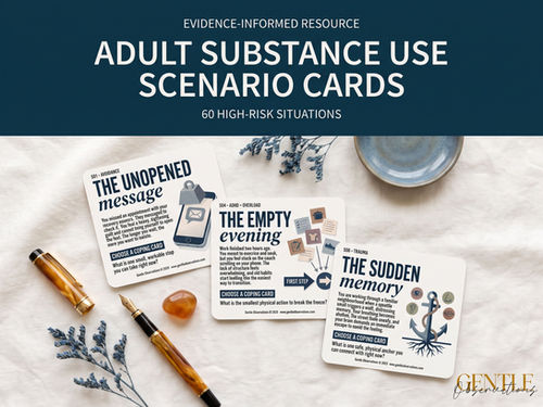 Substance Use Scenario Cards (60-Card Deck)