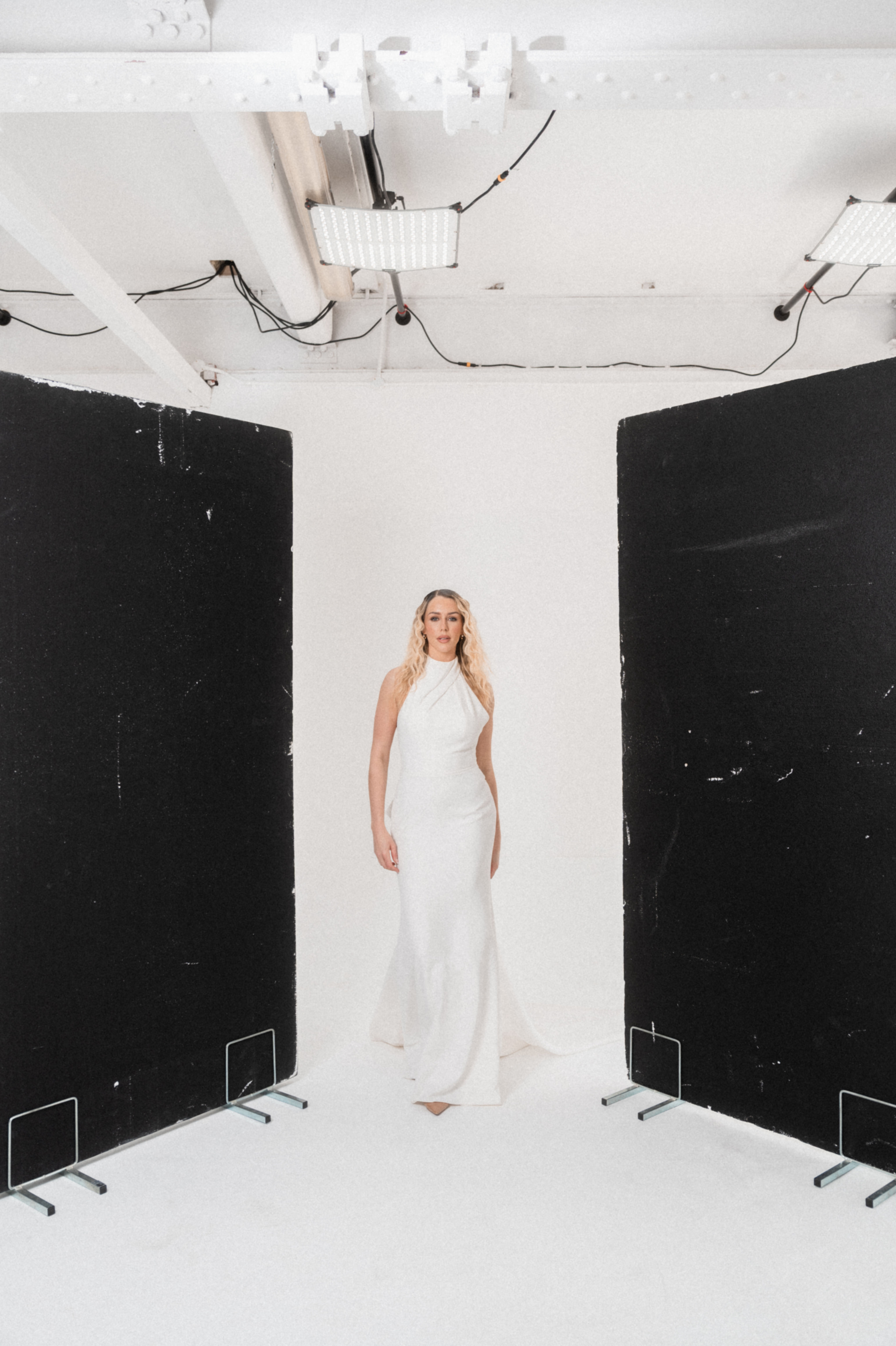 Opus Studio Collection Livingston Satin Halter Neck Wedding Dress