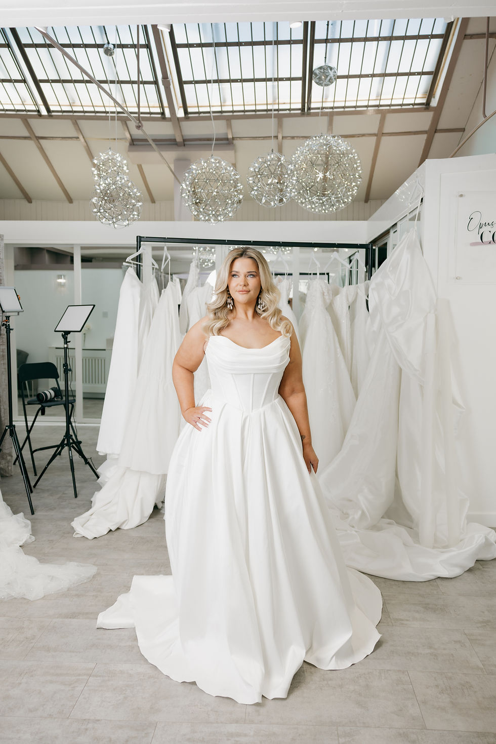Opus Studio Collection Stirling Draped Bodice Wedding Dress