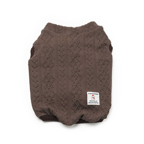 アラン風ニット切り替えタンク（DB） | 3DOT+ONLINE